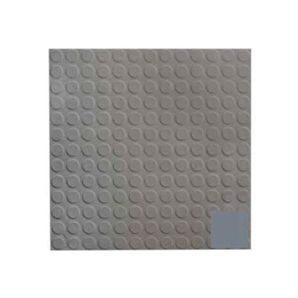 Roppe Rubber Tile Low Profile Circular Design 50cm - Dark Gray 9923P150